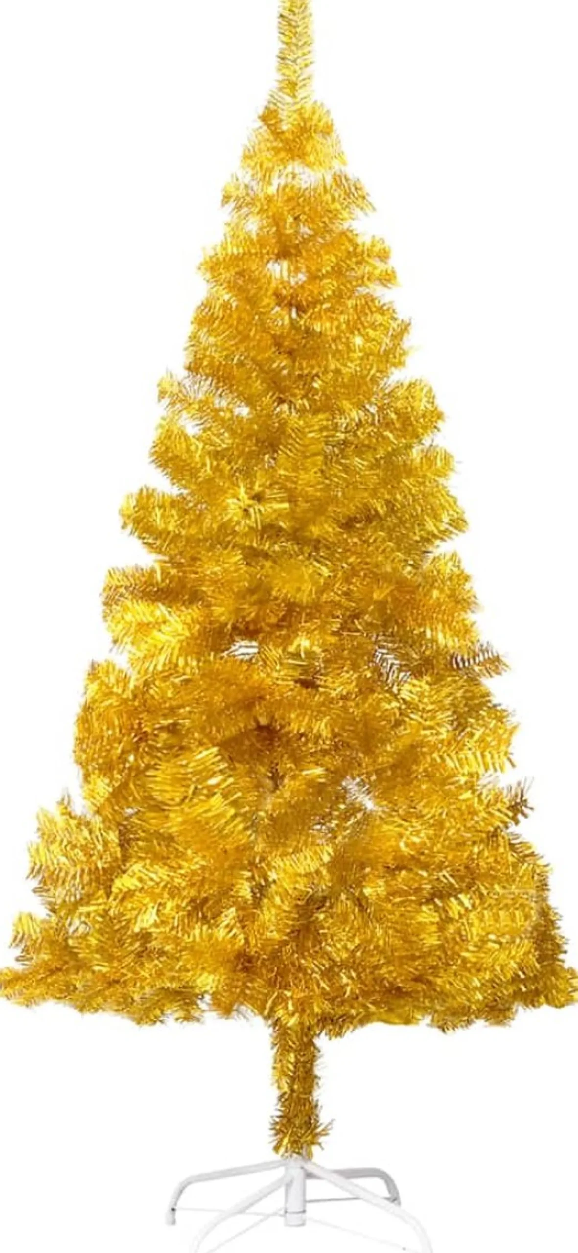 vidaXL Kunstkerstboom Met Standaard 180 Cm Pet Goudkleurig Best