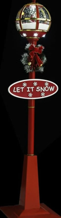 vidaXL Straatlantaarn Met Kerstman Led 175 Cm Best Sale