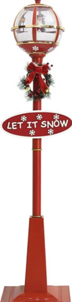 vidaXL Straatlantaarn Met Kerstman Led 175 Cm Best Sale