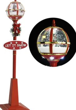 vidaXL Straatlantaarn Met Kerstman Led 175 Cm Best Sale