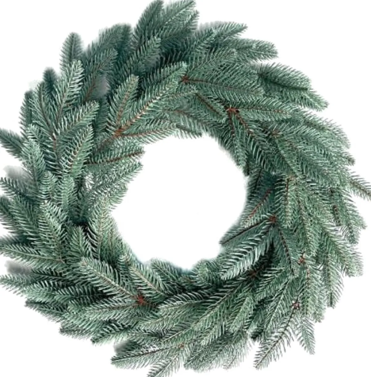 Virpol Kerstkransen> - Kerstkrans 40Cm / 80 Takken - Groen En Zilver