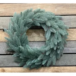 Virpol Kerstkransen> - Kerstkrans 40Cm / 80 Takken - Groen En Zilver