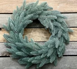 Virpol Kerstkransen> - Kerstkrans 40Cm / 100 Takken - Groen En Zilver