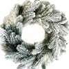 Virpol Kerstkransen> - Kerstkrans 50Cm- Premium - Groen Met Sneeuw - Natuurlijke En Elegante Uitstraling