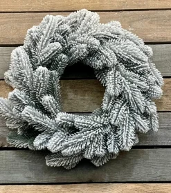 Virpol Kerstkransen> - Kerstkrans 50Cm- Premium - Groen Met Sneeuw - Natuurlijke En Elegante Uitstraling