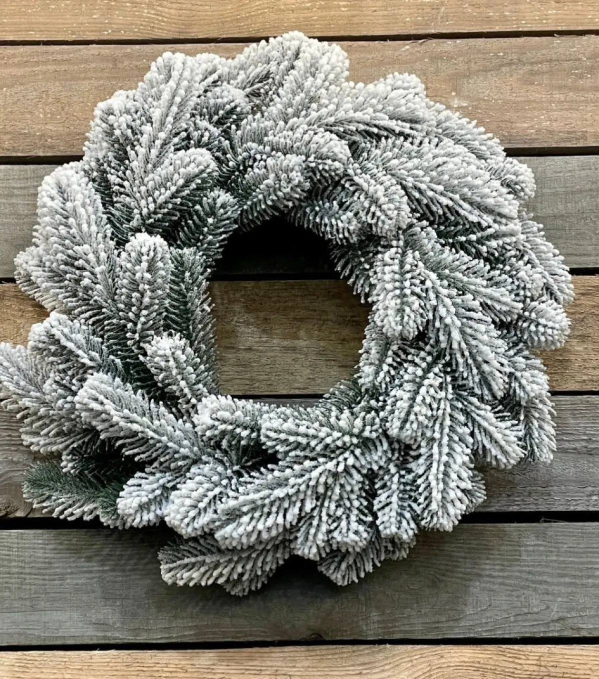 Virpol Kerstkransen> - Kerstkrans 50Cm- Premium - Groen Met Sneeuw - Natuurlijke En Elegante Uitstraling