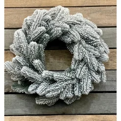 Virpol Kerstkransen> - Kerstkrans 40Cm- Premium - Groen Met Sneeuw - Natuurlijke En Elegante Uitstraling