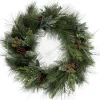 Viv! Home Luxuries Kerstkransen> Kerstkrans Met Dennenappels - Groen - O60Cm