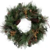 Viv! Home Luxuries Kerstkransen> Kerstkrans Met Dennenappels - Groen - O40Cm
