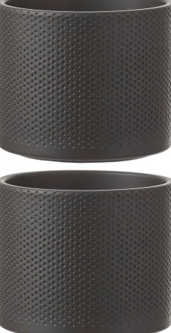 Decoris Volle Kunst Kerstboom 75 Cm Met Verlichting Inclusief Donkergrijze Pot - Kunstkerstbomen Middelgroot Fashion