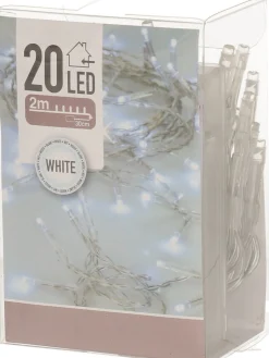 Merkloos Volle Kunst Kerstboom 45 Cm In Jute Zak Inclusief 20 Helder Witte Lampjes - Mini Kerstbomen Met Verlichting Fashion