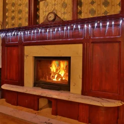 VOTRONIC Voltronic Kerstverlichting - Led Ijspegel Kerstlampjes - Met Timer & Afstandsbediening - Kerstverlichting Binnen - Kerstverlichting Buiten - Feestverlichting - Feest - Kerst - 40 Ijspegels - 5.5 Meter Verlichting + 5 M Kabel Clearance