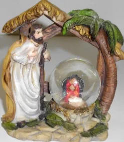 Bouwman Kerststallen>Waterbal Kerstvoorstelling Met Sneeuweffect Nr.2