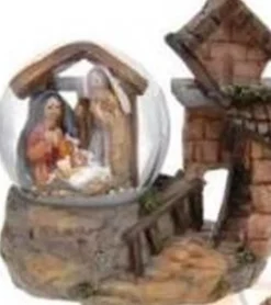 Bouwman Kerststallen>Waterbal Met Kerstvoorstelling En Sneeuweffect Nr 1