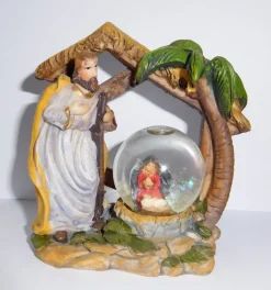 Bouwman Kerststallen>Waterbal Met Kerstvoorstelling En Sneeuweffect Nr 2