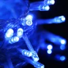 Merkloos Waterdichte String Licht Lengte: 10M 100 Led Light Met Controller Knipperen / Vervagen / Jagen Effect Ac 220V Eu Plug(Blue Light) Outlet