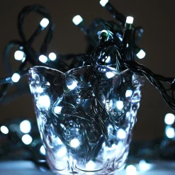 Merkloos Waterproof String Light, Lengte: 10 M, 100 Leds String Light Met End Joint & Controller, Knipperend / Fading / Chasing Effect, Eu-Stekker, Ac 220V Shop