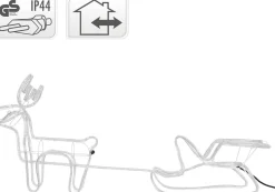 DecorativeLIghting Westfalia Buitenverlichting - Rendier Met Slee - Warm Wit Sale