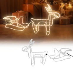 DecorativeLIghting Westfalia Buitenverlichting - Rendier Met Slee - Warm Wit Sale