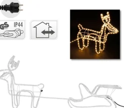 DecorativeLIghting Westfalia Buitenverlichting - Rendier Met Slee - Warm Wit Sale