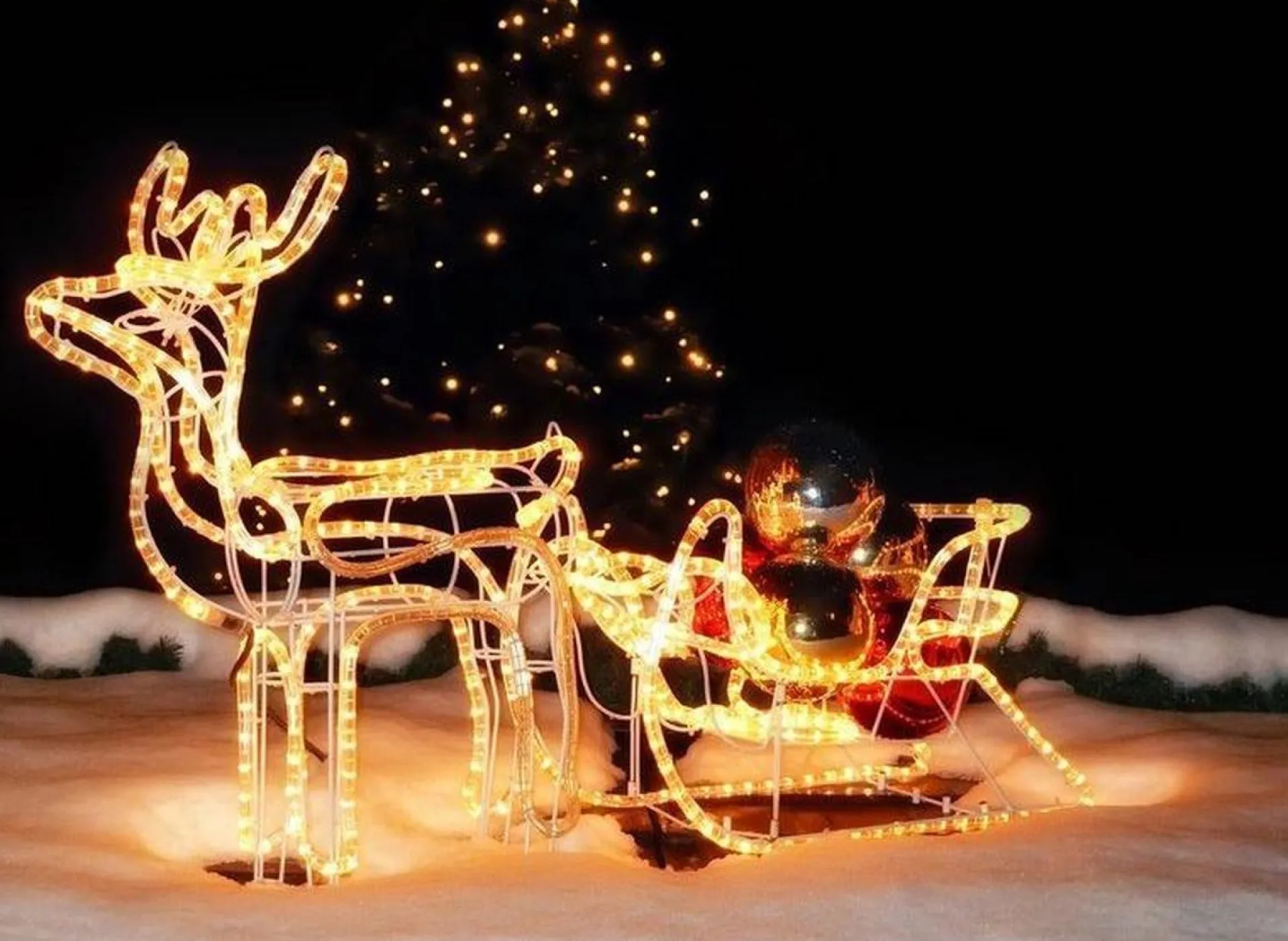 DecorativeLIghting Westfalia Buitenverlichting - Rendier Met Slee - Warm Wit Sale