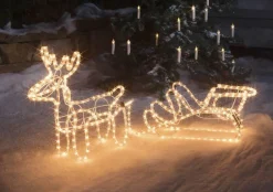 DecorativeLIghting Westfalia Buitenverlichting - Rendier Met Slee - Warm Wit Sale