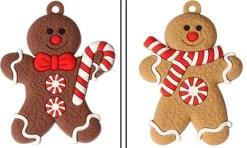 Winkrs Kerstboomversieringen> - 12X Koekemannetje - Gingerbread Bear - Kerstboom Decoratie - 7 X 5 Cm