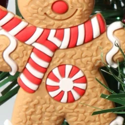 Winkrs Kerstboomversieringen></noscript> - 12X Koekemannetje - Gingerbread Bear - Kerstboom Decoratie - 7 X 5 Cm