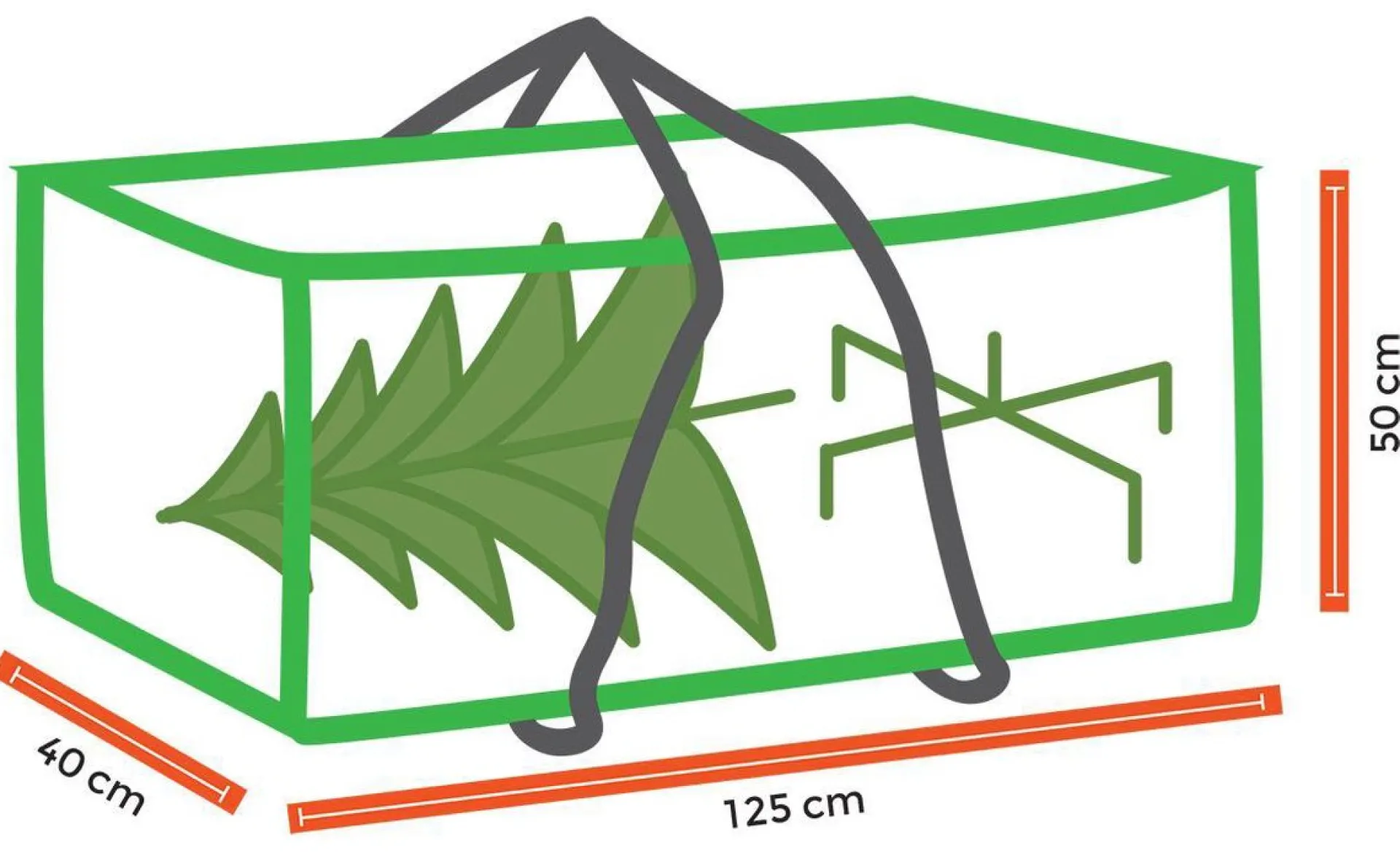 Winza Outdoor Covers Winza Opbergtas Kerstboom 125 X 40X 50 Cm Kerstboom Opbergtas Online