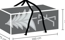 DistriCover Winza Outdoor Covers Kunstkerstboom Opbergtas Xl 200 Cm Lang - Grijs Best