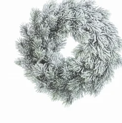 Naturn Christmas Kerstkransen>Witte Kerstkrans Met Sneeuw Van | O 30 Cm | Krans Landelijk Rond | Kerstdecoratie Deurkrans | Kerstkransen | Krans Voor De Kerst | Kerstversiering Kransen En Kerstslinger | Wit