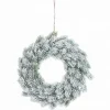 Naturn Christmas Kerstkransen>Witte Sneeuw Kerstkrans O 40 Cm Van | Ronde Krans | Kerstdecoratie Deurkrans | Kerstcadeau | Kransen Voor De Kerst | Kerstversiering Kransen | Wit