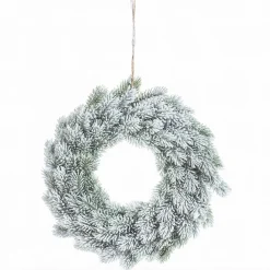 Naturn Christmas Kerstkransen>Witte Sneeuw Kerstkrans O 40 Cm Van | Ronde Krans | Kerstdecoratie Deurkrans | Kerstcadeau | Kransen Voor De Kerst | Kerstversiering Kransen | Wit