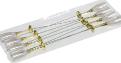 Othmar Decorations Kerststukjes>8X Bruiloft Decoratie Prikkers/Stekers Champagne Glazen 10 Cm - Kerststukje Instekertjes - Bruiloft Decoratie