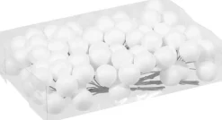 Othmara decorations Kerststukjes>10X Bundeltjes Met 8X Te Glitter Mini Kerstballen Stekers Kunststof 3 Cm - Kerststukje Maken Onderdelen