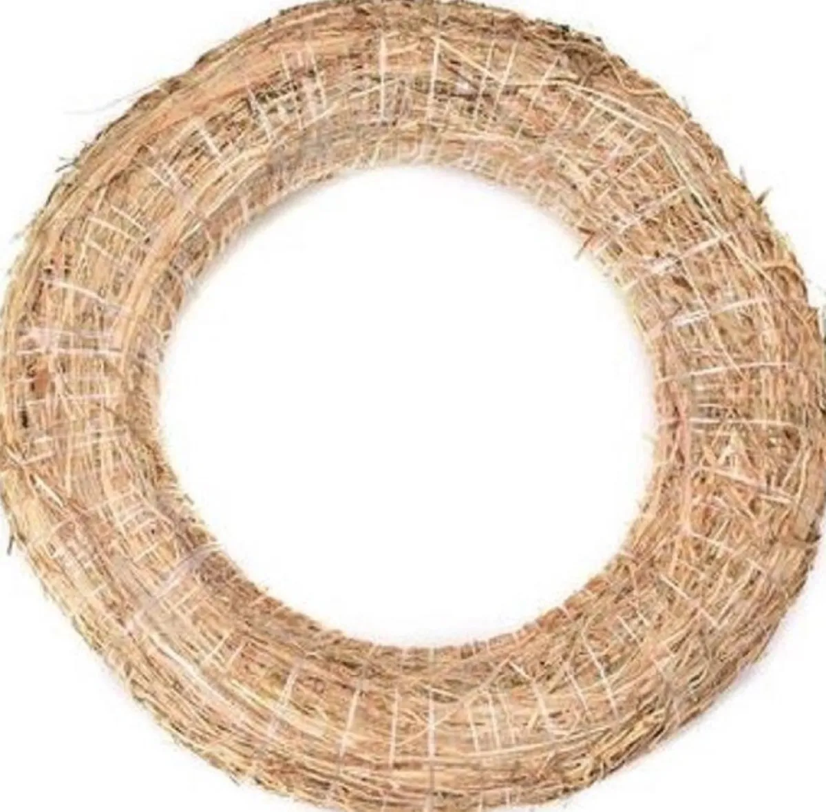 Merkloos Kerstkransen>2X Decoratie Krans Van Stro 40 Cm - Diy Kransen Maken - Kerst Deurkrans - Herfststukje Maken