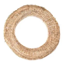 Merkloos Kerstkransen>2X Decoratie Krans Van Stro 35 Cm - Diy Kransen Maken - Kerst Deurkrans - Herfststukje Maken