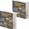 Merkloos 2X Draadverlichting Zilver Met Warm Witte Led Lampjes 2 Meter Op Batterijen Met Timer - Kerstverlichting Lichtsnoeren Online