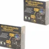 Merkloos 2X Draadverlichting Zilver Met Gekleurde Led Lampjes 6 Meter Op Batterijen Met Timer - Kerstverlichting Lichtsnoeren Online