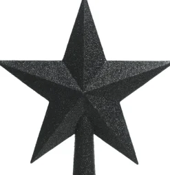 Decoris Kerstboomversieringen>1X E Glitter Ster Kerstboom Piek Kunststof 19 Cm E Kerstboom Versieringen