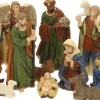 Merkloos Kerststallen>11X Kerststal Kerstbeelden - Kerststal Figuren