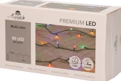 Anna's Collection 1X Kerstverlichting 80 Gekleurde Leds Met Dimmer En Timer - Voor Buiten En Binnen - Boomverlichting Shop