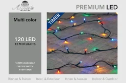 CBD 1X Kerstverlichting 120 Gekleurde Leds Met Dimmer En Timer - Voor Buiten En Binnen - Boomverlichting Store