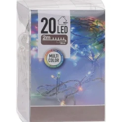 Merkloos 3X Kerstverlichting - Op Batterij - Gekleurd - 20 Lampjes Shop