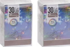 Merkloos 2X Kerstverlichting Op Batterij Gekleurd 30 Lampjes Online