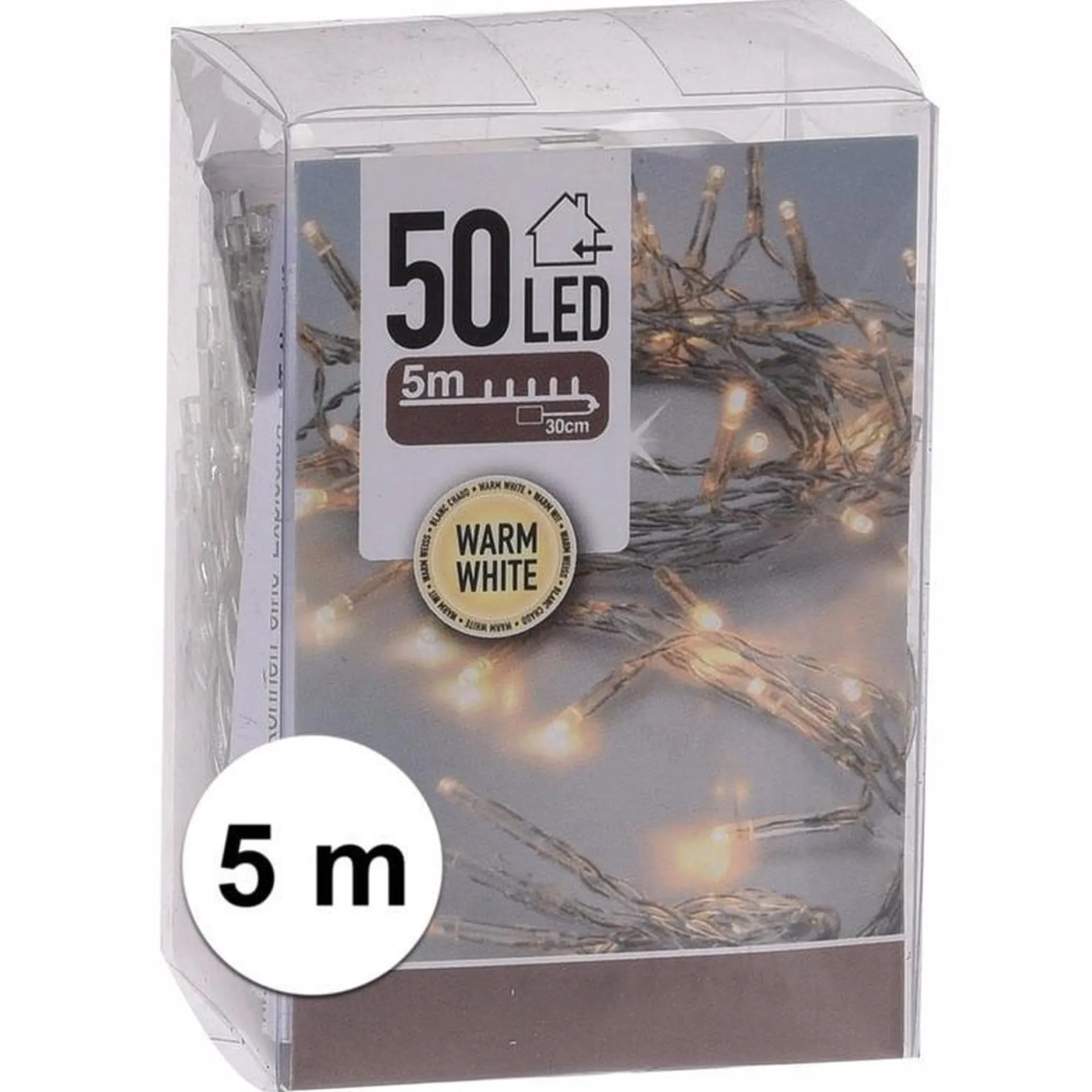 Merkloos 3X Kerstverlichting Op Batterij Warm Wit 50 Lampjes - Kerstlichtjes Op Batterijen Discount