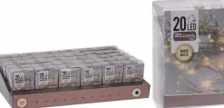 Merkloos 6X Kerstverlichting Op Batterij Warm Wit 20 Lampjes - Kerstlampjes/Kerstlichtjes Lichtsnoeren Cheap