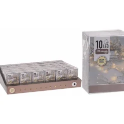 Merkloos 3X Kerstverlichting Op Batterij Warm Wit 10 Lampjes Best Sale
