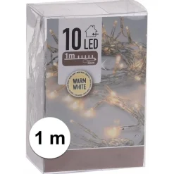 Merkloos 3X Kerstverlichting Op Batterij Warm Wit 10 Lampjes Best Sale