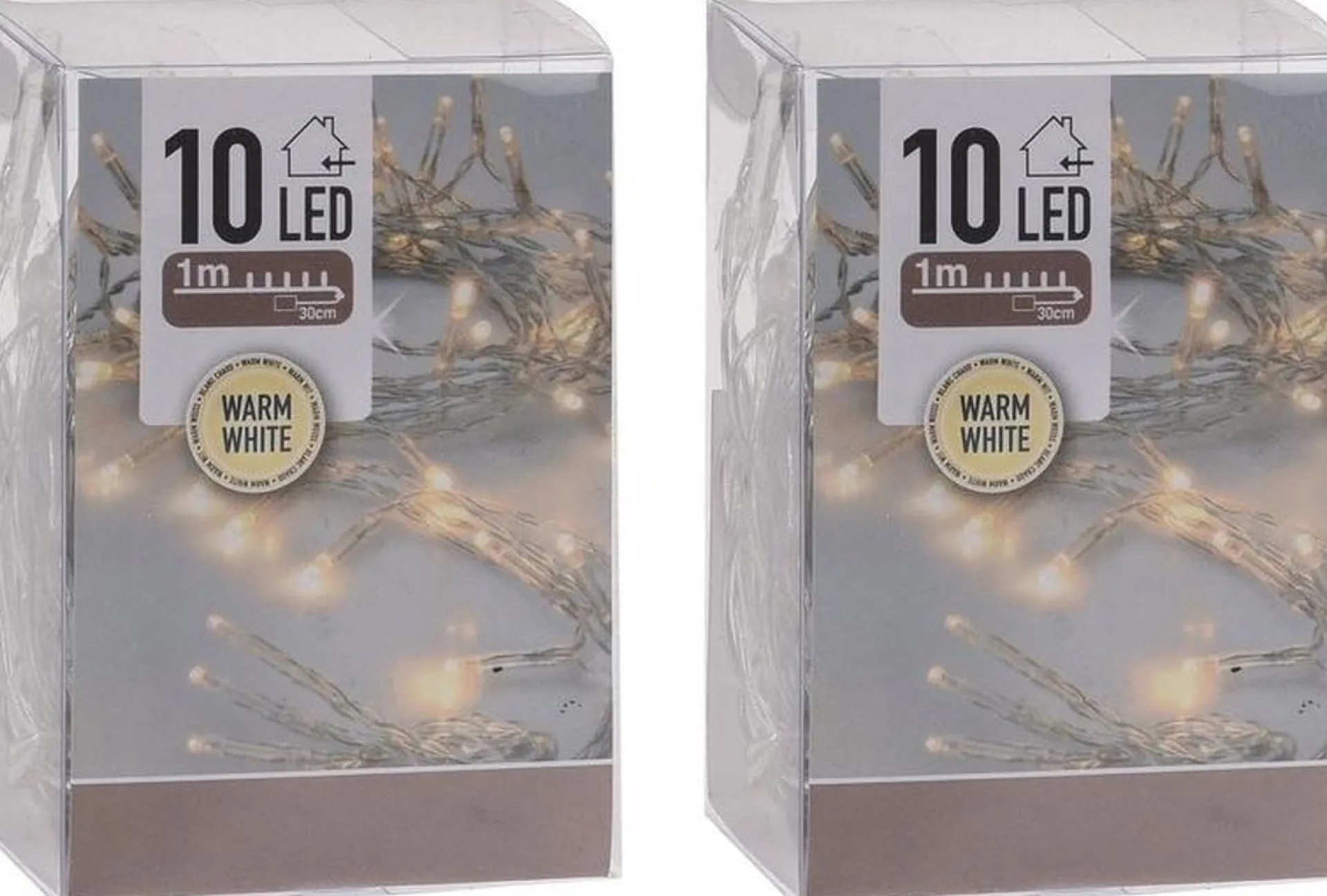 Merkloos 3X Kerstverlichting Op Batterij Warm Wit 10 Lampjes Best Sale